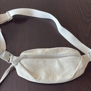 White Leather Belt Bag Aimee Kestenberg